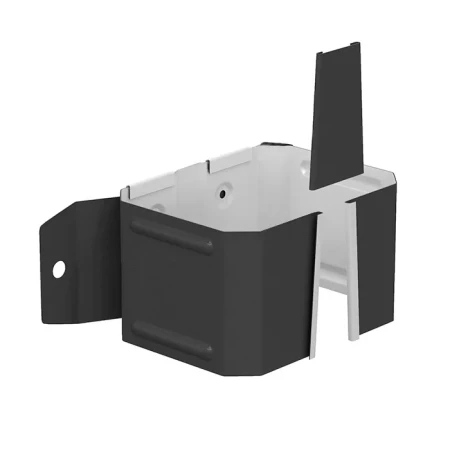 Кронштейн трубы на дерево 76x102 Металл Профиль Бюджет Полиэстер 0,5 RAL 7024