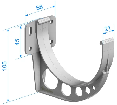 Кронштейн желоба ПВХ d-120 мм Döcke Standard в Туле фото
