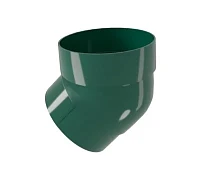 Колено трубы d-90 мм 45 гр ПВХ ГрандЛайн зеленый RAL 6005