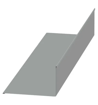 Планка примыкания верхняя Металл Профиль 250x147x2000 0,45 Полиэстер цвет RAL 9006