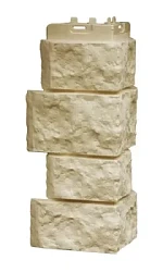 Доборные элементы фасада Grand Line Угол пластиковой фасадной панели  Дикий камень Classic