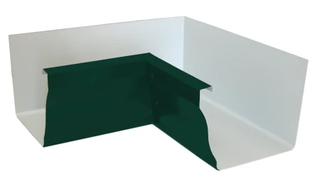 Угол желоба внутренний 90 гр. Grand Line Vortex Полиэстер 0,45 RAL 6005