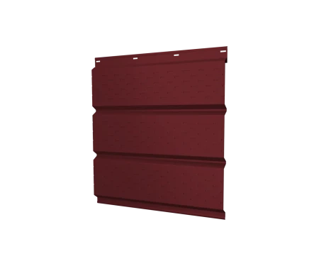 Металлический софит Grand Line Satin 0,5 с полной перфорацией Ral 3005