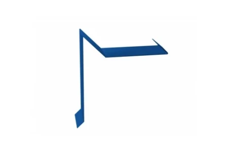 Планка ветровая для мягкой кровли двойная завальцовка Grand Line 60x30x90 0,5 Satin цвет RAL 5005