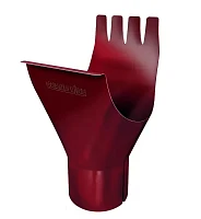 Воронка желоба d-125x90 мм Grand Line GL PU Полиуретан 0,6 RAL 3005