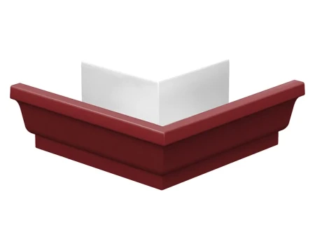 Угол желоба наружный 120x86 мм 90 гр Металл Профиль Бюджет Полиэстер 0,5 RAL 3011