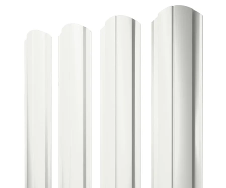 Полукруглый Slim Satin 0,5 RAL 9003 фигурный