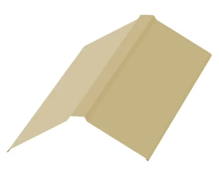 Планка конька плоского Металл Профиль 150x150x2000 0,45 Полиэстер цвет RAL 1014