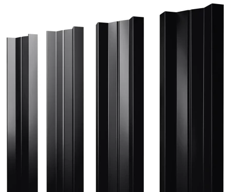 М-образный PurLite Matt 0,5 RAL 9005 прямой