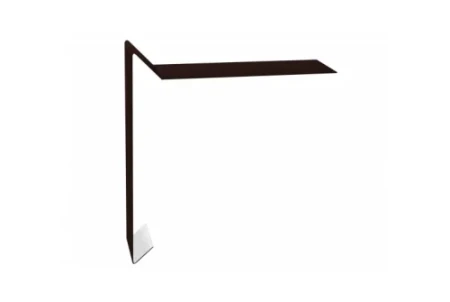 Планка ветровая для мягкой кровли Grand Line 130x25x100 0,45 Drap цвет RAL 8017