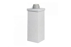 Готовые решения отделки над кровлей Schiedel Uni Комплект UraTOP  одноходовой без вентканала 1.5 пм