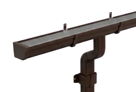 Комплект металлического водостока Металл Профиль Бюджет 120x86 мм 6 м/3 м Полиэстер RR 32 в Туле фото