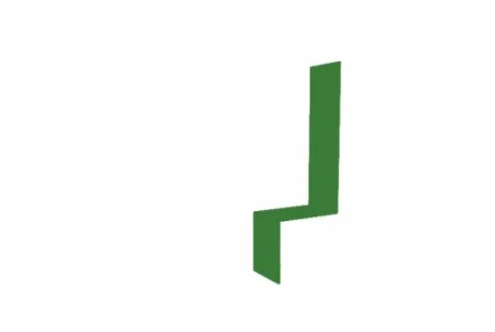 Планка примыкание боковое фальц Grand Line 0,45 Полиэстер цвет RAL 6002