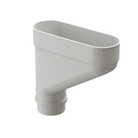 Коллектор для водостока ПВХ Döcke Lux пломбир RAL 9003