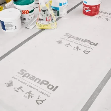 Укрывной материал для пола SpanPol Защитный укрывной материал  10 м в Туле фото