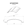 Круглый Ellipse Viking двусторонний 0,45 RAL 7024 Круглый Ellipse Viking двусторонний 0,45 RAL 7024