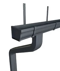 Комплект металлического водостока ГрандЛайн Vortex Matt 127x78 мм Полиэстер Matt RAL 7024