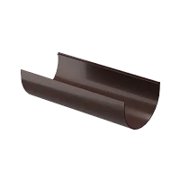 Желоб полукруглый ПВХ d-120 мм 3 м Döcke Premium шоколад RAL 8019