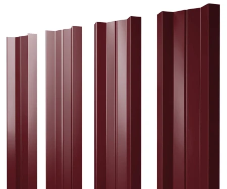 М-образный Полиэстер двухсторонний 0,45 RAL 3005 прямой