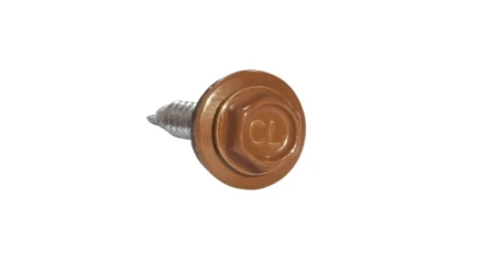 Саморез кровельный 4,8x50мм RAL 8004