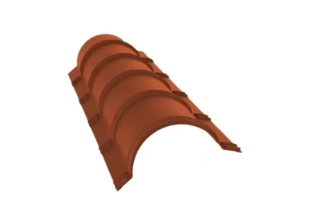 Планка малого конька полукруглого Grand Line 0,5 Satin Matt цвет RAL 8004