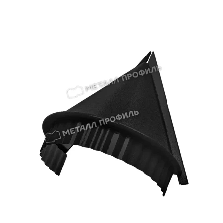 Заглушка конька круглого конусная Металл Профиль Viking E 0,5 цвет RAL 9005