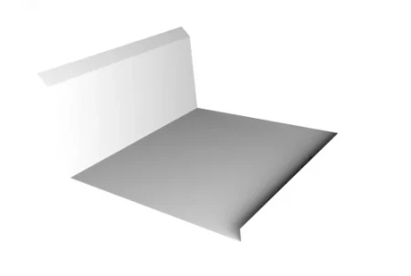 Планка примыкания нижняя Grand Line 20x122x260x15 0,45 Полиэстер цвет RAL 9003