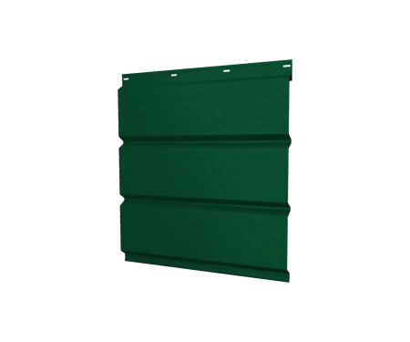 Металлический софит Grand Line Полиэстер 0,4 с полной перфорацией Ral 6005