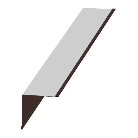 Планка угла внутреннего Металл Профиль 115x115x2000 0,45 Полиэстер цвет RAL 8017