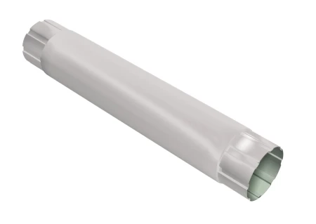 Труба круглая соединительная d-100 мм 1 м Grand Line Optima Полиэстер двухсторонний 0,55 RAL 9003