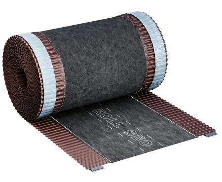 Коньковая вентиляционная лента Eurovent ROLL GEO 310x5000 мм RAL 8017