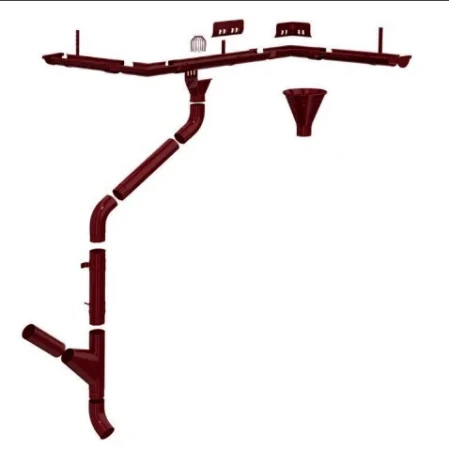 Угол желоба внутренний d-125 мм 135 гр Металл Профиль FORAMINA PUR Purman двухсторонний 0,7 RAL 3005