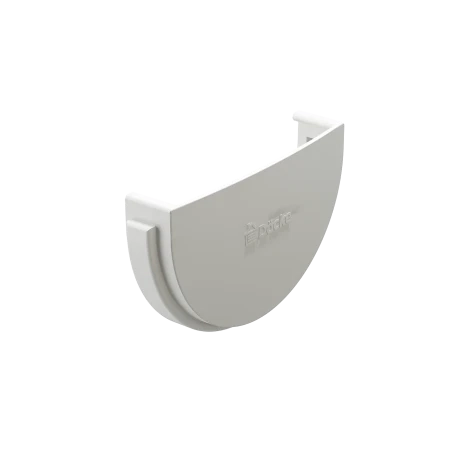 Заглушка желоба d-120 мм ПВХ Döcke Standard белая RAL 9003