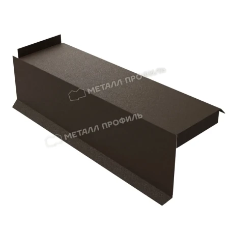 Планка сегментная торцевая левая Металл Профиль 400 мм 0,5 VikingMP E цвет RR 32