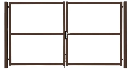 Ворота Grand Line Colority Zinc Lock 2,0х3,5 м RAL 8017