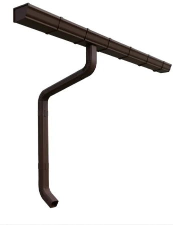 Комплект металлического водостока ГрандЛайн Vortex Matt 127x78 мм Полиэстер Matt RAL 8017 в Туле фото