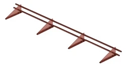 Снегозадержатель Металл Профиль Трубчатый 3 м RoofRetail