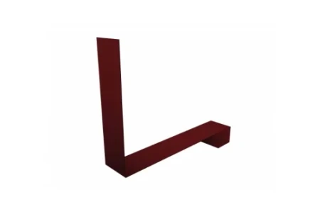 Планка примыкание нижнее к трубе фальц Grand Line 0,5 Velur цвет RAL 3005