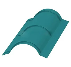 Планка конька круглого Металл Профиль R110x2000 Полиэстер 0,45