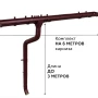 Комплект металлического водостока ГрандЛайн GL PE d-125x90 мм 6 м/3 м Полиэстер двухсторонний RAL 3005 в Туле фото