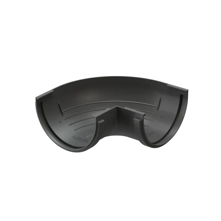 Угол желоба наружный d-120 мм 90 гр ПВХ Döcke Standard серый RAL 7024