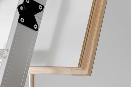 Чердачная люк-лестница Oman Алюминиевая складная 3-х секционная Alu Profi в Туле фото