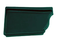 Заглушка желоба левая Grand Line Vortex Полиэстер 0,6 RAL 6005