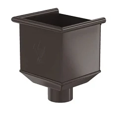 Воронка водосборная квадратная для трубы d-100 мм Аквасистем Премиум PU Matt 0,6