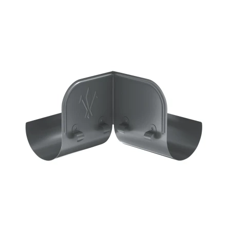 Ограничитель перелива желоба d-125 мм угловой Aquasystem Premium Pural 0,6 RAL 7024