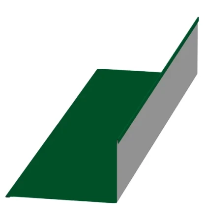 Планка примыкания верхняя Металл Профиль 250x147x2000 0,45 Полиэстер цвет RAL 6002