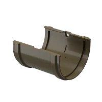 Соединитель желоба d-120 мм ПВХ Döcke Premium каштан RAL 8017