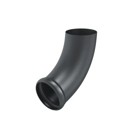 Колено стока (отвод трубы) декорированный d-90 мм Aquasystem Premium Pural Matt 0,6 RAL 7024