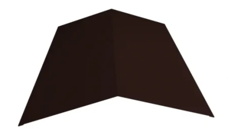 Планка конька плоского простая Металл Профиль 115x115x2000 0,45 Полиэстер цвет RAL 8017