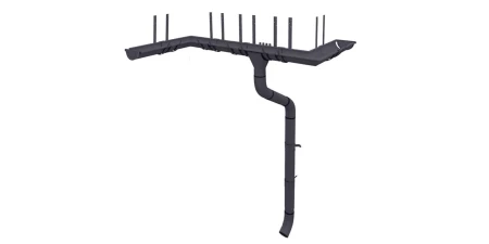 Угол желоба внутренний d-125 мм 135 гр Grand Line Полиуретан 0,6 RAL 7024